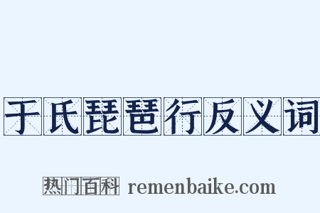 于氏琵琶行反义词是什么意思的图片